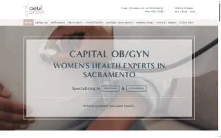 Capital OB/GYN of Sacramento website