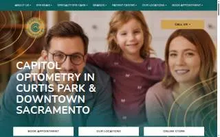 Capitol Optometry Downtown Sacramento website