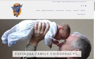 Espinosa Family Chiropractic Center website