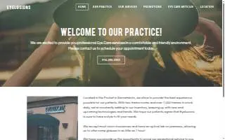 Eyelusions Optometric Center website