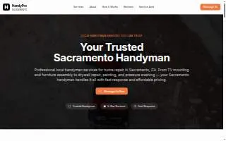 Handyman Sacramento website