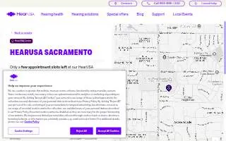 HearUSA of Sacramento website