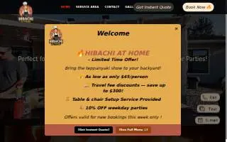 Hibachi at Home Catering Sacramento - Teppanyaki, Mobile Hibachi Chefs website