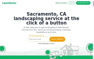 LawnStarter Landscaping of Sacramento website