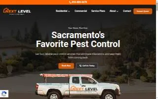 Next Level Pest Control of Sacramento website