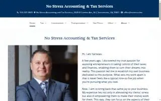 No Stress Accounting & Tax Services website