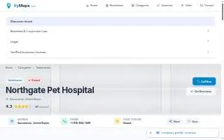 Northgate Pet Hospital website