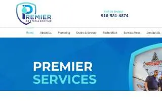 Premier Rooter and Plumbing of Sacramento website