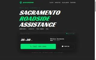 Quick Roadside Assistance Jumpstart, Tire, and Lockouts website