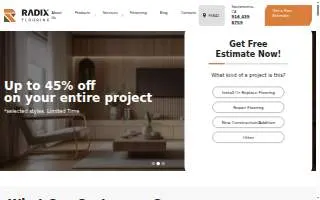 Radix Flooring website
