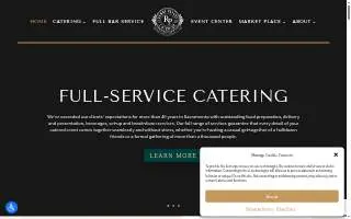 Randy Peters Catering and Event Center of Sacramento website