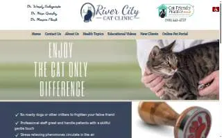 River City Cat Clinic website