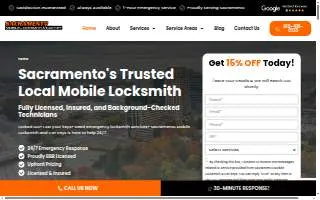 Sacramento Mobile Locksmith & Car Key website