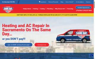 Same Day Heating, Cooling, Plumbing