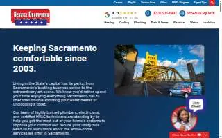 Service Champions of Sacramento website