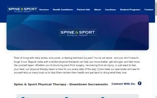 Spine & Sport Physical Therapy - Downtown Sacramento website