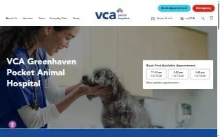 VCA Greenhaven Pocket Animal Hospital website