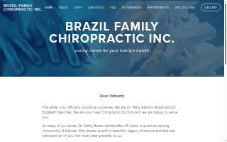 Brazil Family Chiropractic Inc. website