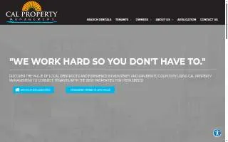 Cal Property Management website