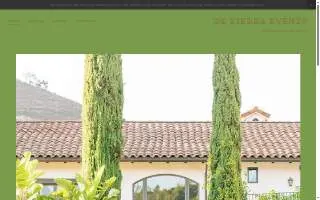 De Tierra Events website