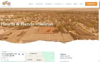 Hearts and Hands Christian Childcare & Preschool of Salinas website