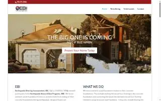 Earthquake Bracing, Inc. website