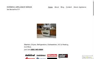 Express Appliance Repair website