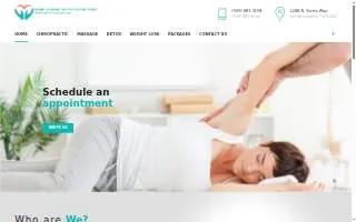 Inland Chiropractic Healthcare Clinic website