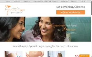 Inland Empire Womens Center of San Bernardino website