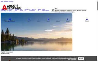 Arcos Storage - San Bruno website