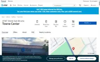 AT&T Store of San Bruno website