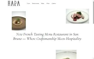 Hapa Bistro website