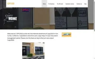 Copy2000 website