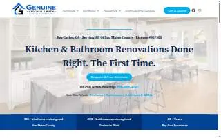 Genuine Kitchen and Bath website