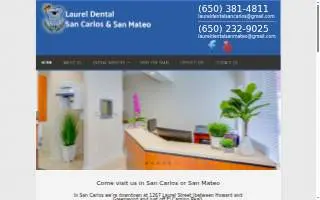 Laurel Dental San Carlos website