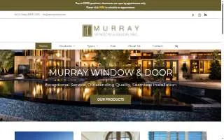 Murray Window & Door of San Carlos website