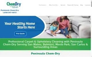 Peninsula Chem-Dry of San Carlos website