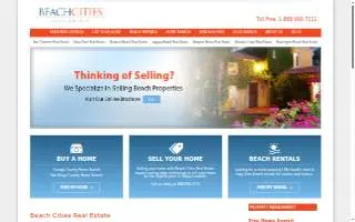 Beach Cities Real Estate website