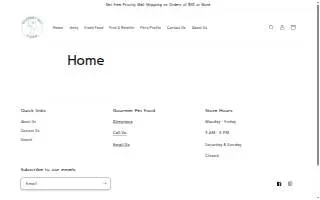 Healthy Pet Kitchen/ Gourmet Pet Food website