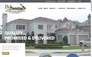 IM Painting Inc. website