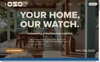 Oso Pest Control website