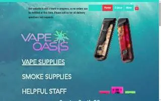 Vape Oasis & CBD website