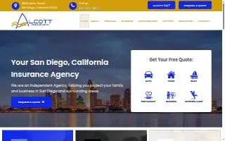 Alcott Insurance website