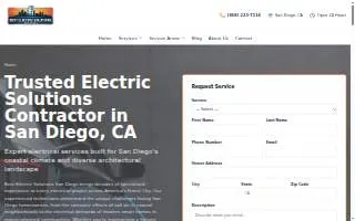 Best Electric Solutions San Diego website