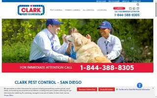 Clark Pest Control of San Diego website