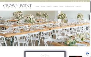 Crown Point Catering website