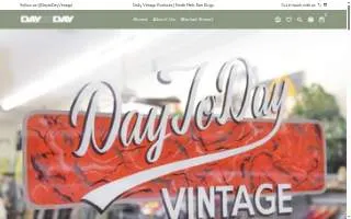 Day to Day Vintage website