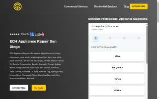 ECH Appliance Repair of San Diego website