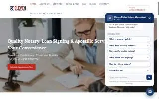 Eleven Dollar Notary website