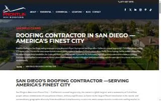 Frontline Roofing of San Diego website